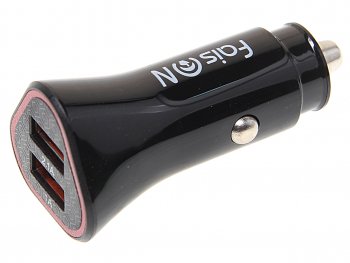 Устройство зарядное в прикуриватель 2USB 12V FAISON FAISON a-6 black