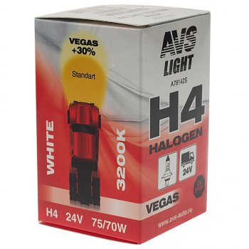 201 р. Лампа 24V H4 7570W P43t AVS AVS a78142s  с доставкой в г. Керчь. Увеличить фотографию 3