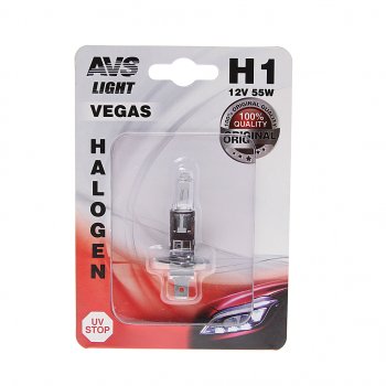 112 р. Лампа 12V H1 55W P14.5s блистер (1шт.) AVS AVS a78479s  с доставкой в г. Керчь. Увеличить фотографию 1