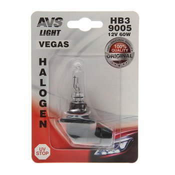 253 р. Лампа 12V HB3 P20d 60W блистер (1шт.) Vegas AVS AVS a78485s  с доставкой в г. Керчь. Увеличить фотографию 1