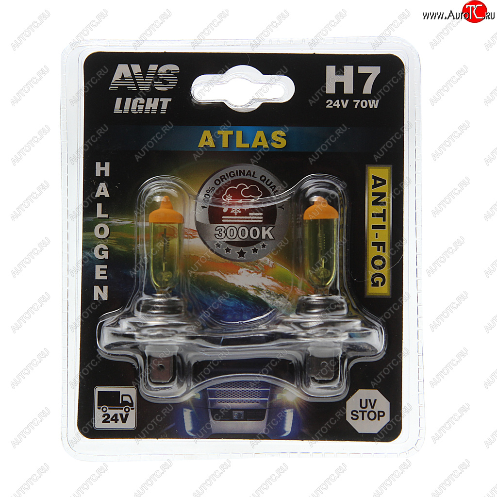 599 р. Лампа 24V H7 70W PX26d блистер (2шт.) Anti-fog AVS AVS a78630s AVS a78630s  с доставкой в г. Керчь
