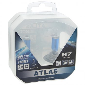 619 р. Лампа 12V H7 PX26d 55W бокс (2шт.) Atlas AVS AVS a78909s  с доставкой в г. Керчь. Увеличить фотографию 1