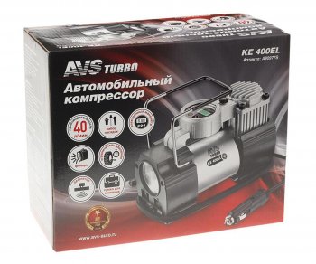 4 849 р. Компрессор автомобильный 40лмин. 10атм. 14А 12V в прикуриватель (фонарь) Turbo AVS AVS a80977s  с доставкой в г. Керчь. Увеличить фотографию 4