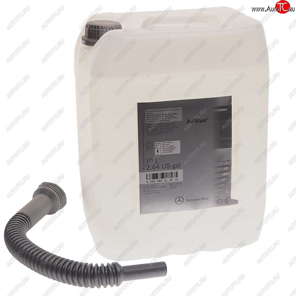 4 999 р. Жидкость адсорбирующая AdBlue 10л MERCEDES MERCEDES a990989250014 MERCEDES a990989250014  с доставкой в г. Керчь