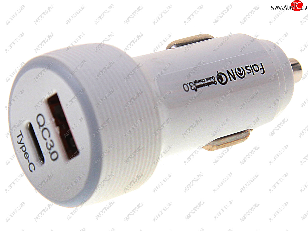 439 р. Устройство зарядное в прикуриватель 1USB + 1 Type C 12V FAISON FAISON a9 white FAISON a9 white  с доставкой в г. Керчь