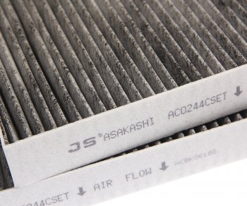 2 869 р. Фильтр воздушный салона BMW 7 (G11,G12) угольный комплект (2шт.) JS ASAKASHI JS ASAKASHI ac0244cset  с доставкой в г. Керчь. Увеличить фотографию 2