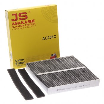 Фильтр воздушный салона NISSAN Almera (00-06),Primera (01-07),Murano (10-) угольный JS ASAKASHI JS ASAKASHI ac201c