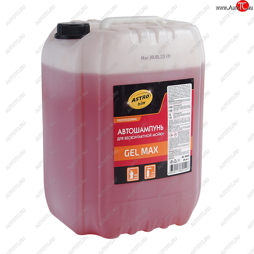 6 749 р. Шампунь для бесконтактной мойки 24л GEL MAX ASTROHIM ASTROHIM ac-4033  с доставкой в г. Керчь