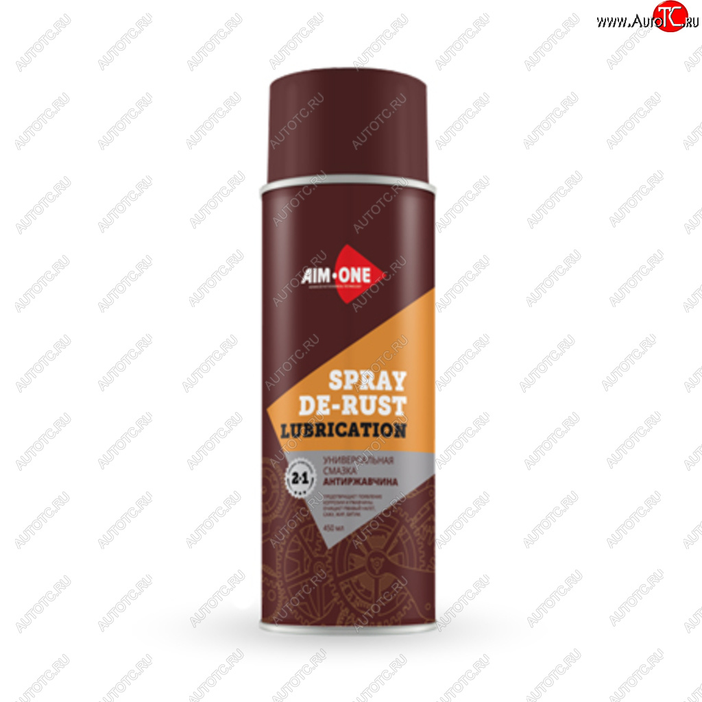 369 р. Смазка универсальная антиржавчина 450мл аэрозоль Spray De Rust Lubrication AIM-ONE AIM-ONE ad-350  с доставкой в г. Керчь