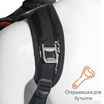 5 799 р. Сумка изотермическая-рюкзак 19л 31х39х16см черно-оранжевая AIRLINE AIRLINE adcb011  с доставкой в г. Керчь. Увеличить фотографию 5