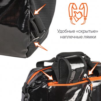 5 799 р. Сумка изотермическая-рюкзак 19л 31х39х16см черно-оранжевая AIRLINE AIRLINE adcb011  с доставкой в г. Керчь. Увеличить фотографию 7