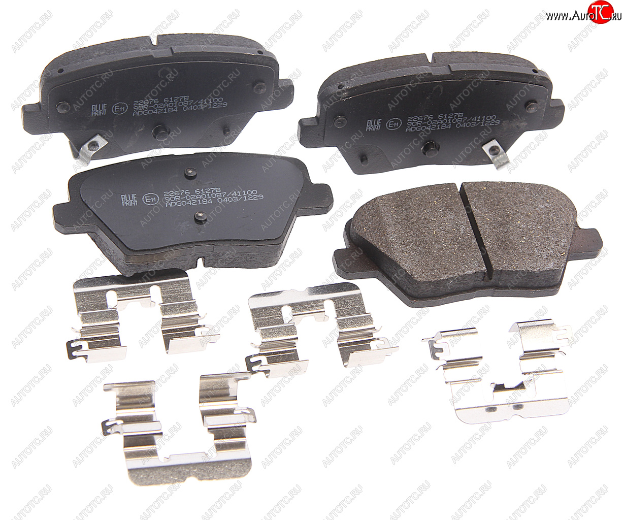 5 449 р. Колодки тормозные HYUNDAI i30 (17-) задние дисковые (4шт.) BLUE PRINT BLUE PRINT adg042184 BLUE PRINT adg042184  с доставкой в г. Керчь