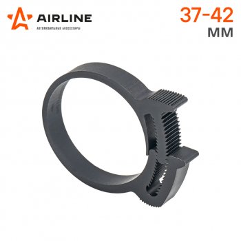 31 р. Хомут 37-429 мм, силовой зубчатый замок, пластик (ПА66) черный AIRLINE AIRLINE adhc004  с доставкой в г. Керчь. Увеличить фотографию 2