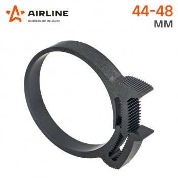 34 р. Хомут 44-489 мм, силовой зубчатый замок, пластик (ПА66) черный AIRLINE AIRLINE adhc009  с доставкой в г. Керчь. Увеличить фотографию 2