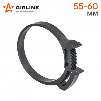 41 р. Хомут 55-609 мм, силовой зубчатый замок, пластик (ПА66) черный AIRLINE AIRLINE adhc011  с доставкой в г. Керчь. Увеличить фотографию 2