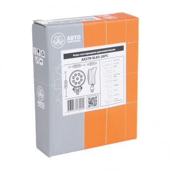 519 р. Фара рабочего света круглая 115х142x28мм 27W 9LED (рассеянный свет) AVTOELECTRICA AVTOELECTRICA ae27r-9led-28pc ае  с доставкой в г. Керчь. Увеличить фотографию 4