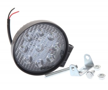 569 р. Фара рабочего света круглая 115х142x42мм 27W 9LED (направленный свет) AVTOELECTRICA AVTOELECTRICA ae27r-9led-42hc ае  с доставкой в г. Керчь. Увеличить фотографию 1