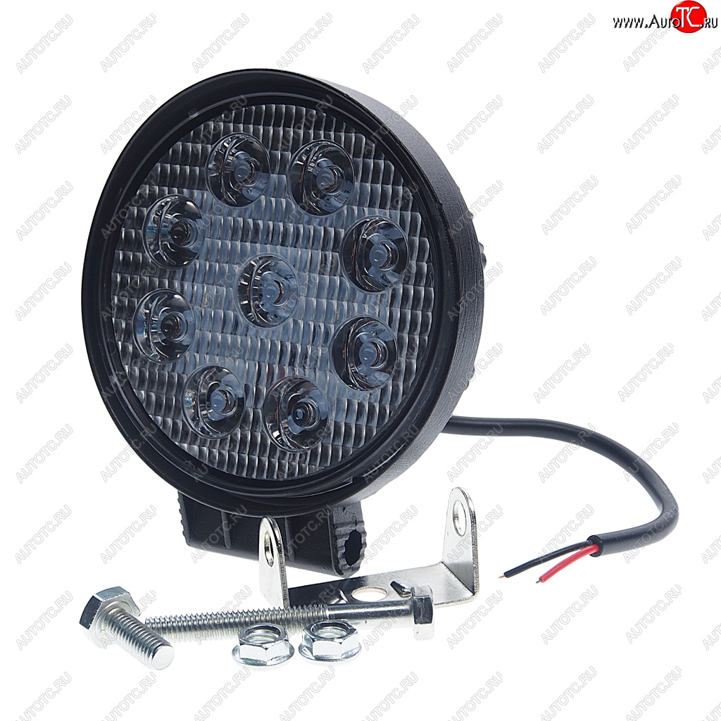 569 р. Фара рабочего света круглая 115х142x42мм 27W 9LED (рассеянный свет) AVTOELECTRICA AVTOELECTRICA ae27r-9led-42pc ае  с доставкой в г. Керчь
