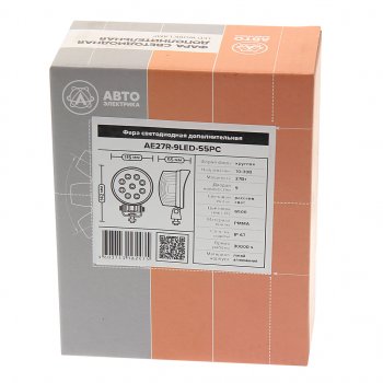 879 р. Фара рабочего света круглая 115х142x55мм 27W 9LED (рассеянный свет) AVTOELECTRICA AVTOELECTRICA ae27r-9led-55pc ае  с доставкой в г. Керчь. Увеличить фотографию 3
