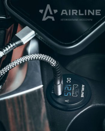 1 339 р. Розетка автомобильная встраиваемая влагозащищенная 12-24V 1 USB + 1 Type C (6.5V 3А + 5V 3А) AIRLINE AIRLINE aebj200  с доставкой в г. Керчь. Увеличить фотографию 7