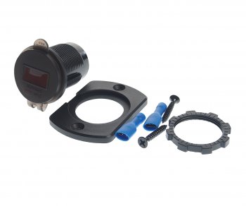 1 199 р. Розетка автомобильная встраиваемая влагозащищенная 12-24V 2USB (2.1A + 2.1A) AIRLINE AIRLINE aebj203  с доставкой в г. Керчь. Увеличить фотографию 1
