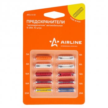 69 р. Предохранитель 5-25A цилиндрический набор AIRLINE AIRLINE afu-v-01  с доставкой в г. Керчь. Увеличить фотографию 2