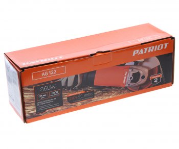 6 249 р. Машина углошлифовальная 860Вт 125мм 6000-11000обмин. PATRIOT PATRIOT ag 122  с доставкой в г. Керчь. Увеличить фотографию 4