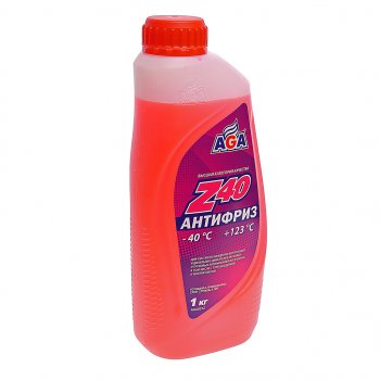 399 р. Антифриз красный -40C 0.946л Antifreeze Z40 AGA AGA aga001z  с доставкой в г. Керчь. Увеличить фотографию 1
