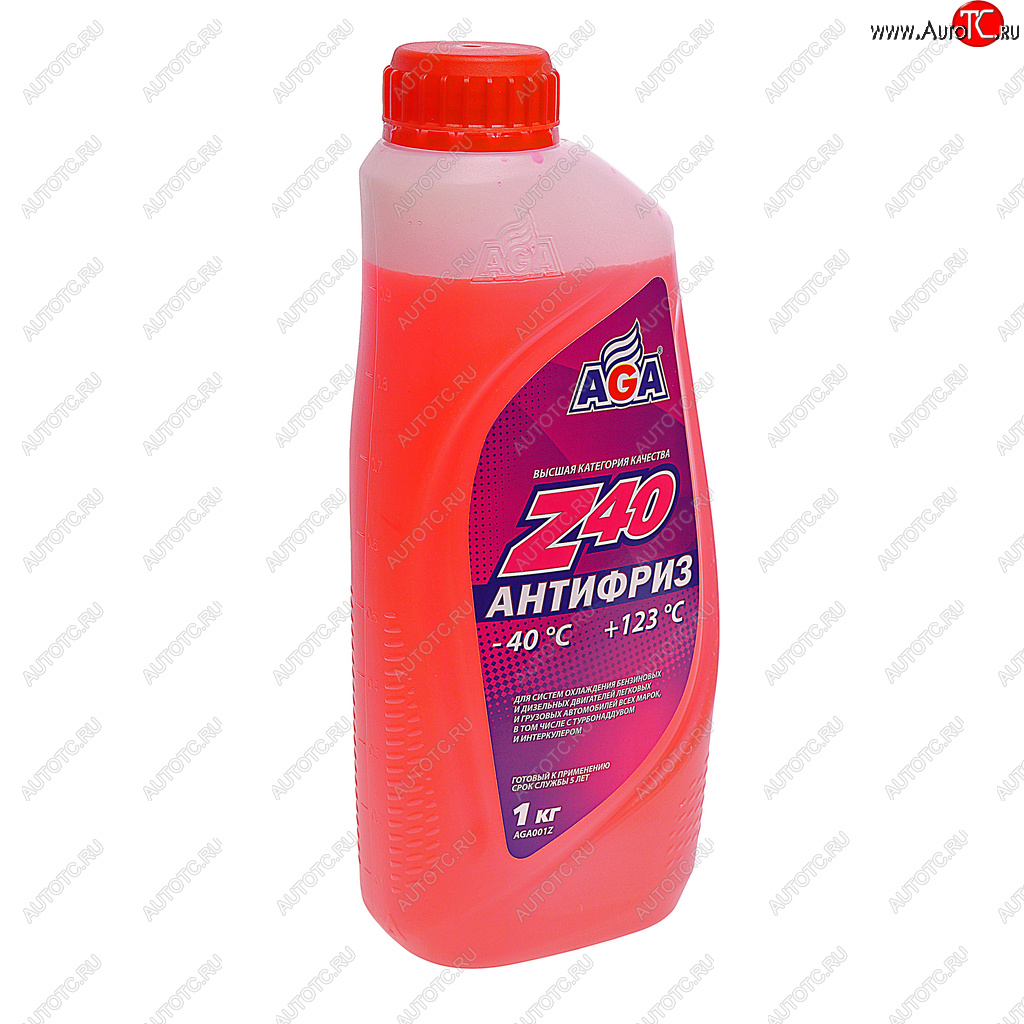 399 р. Антифриз красный -40C 0.946л Antifreeze Z40 AGA AGA aga001z  с доставкой в г. Керчь