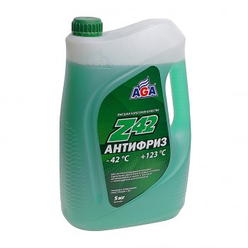 1 449 р. Антифриз зеленый -42C 5л Antifreeze Z42 AGA AGA aga049z  с доставкой в г. Керчь. Увеличить фотографию 1