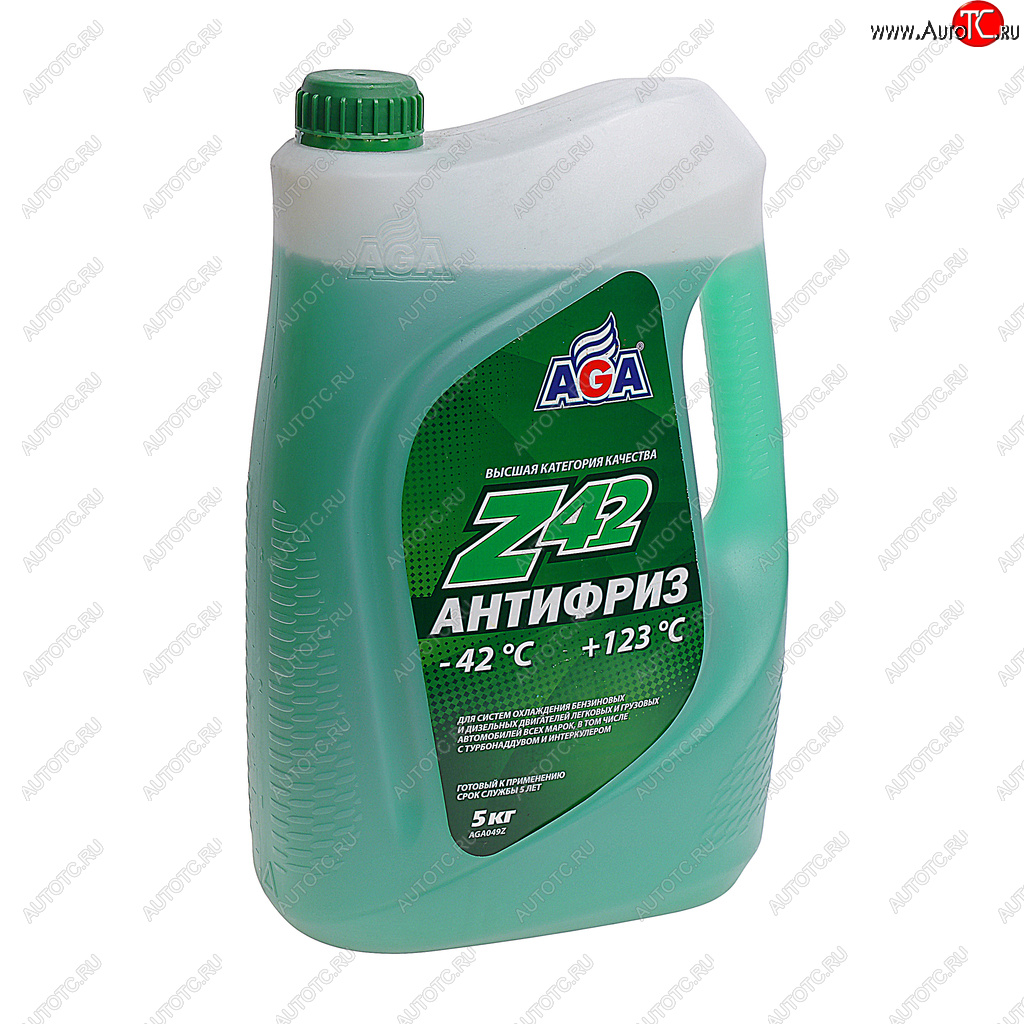 1 449 р. Антифриз зеленый -42C 5л Antifreeze Z42 AGA AGA aga049z  с доставкой в г. Керчь