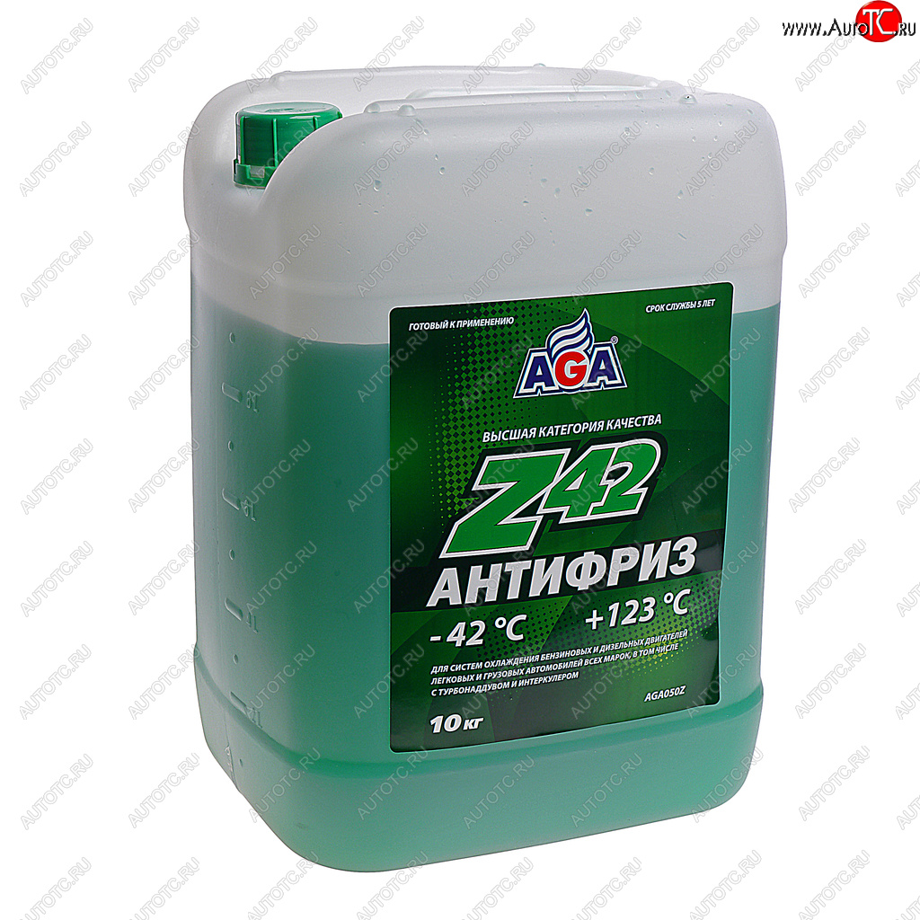 2 799 р. Антифриз зеленый -42C 10кг Antifreeze Z42 AGA AGA aga050z  с доставкой в г. Керчь