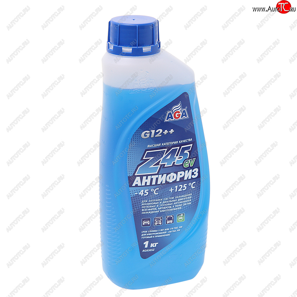 489 р. Антифриз синий -45C 1кг Antifreeze G12++ AGA AGA aga305z  с доставкой в г. Керчь