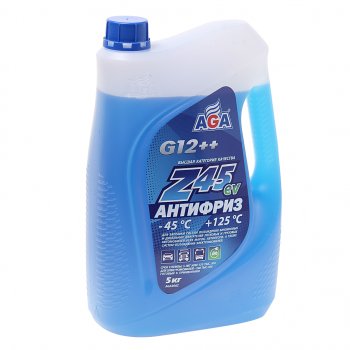1 639 р. Антифриз синий -45C 5кг Antifreeze G12++ AGA AGA aga306z  с доставкой в г. Керчь. Увеличить фотографию 1