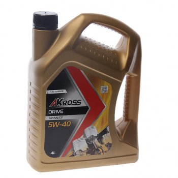 1 699 р. Масло моторное DRIVE SN/CF 5W-40 синт.4л AKROSS AKROSS aks0002mof AKROSS aks0002mof  с доставкой в г. Керчь. Увеличить фотографию 1