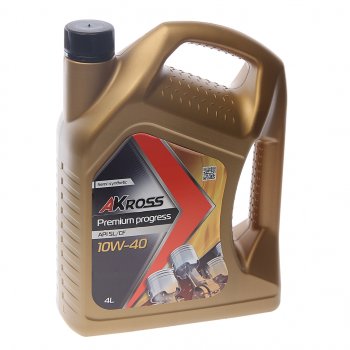 1 339 р. Масло моторное PREMIUM PROGRESS SLCF 10W-40 псинт.4л AKROSS AKROSS aks0002mos  с доставкой в г. Керчь. Увеличить фотографию 1