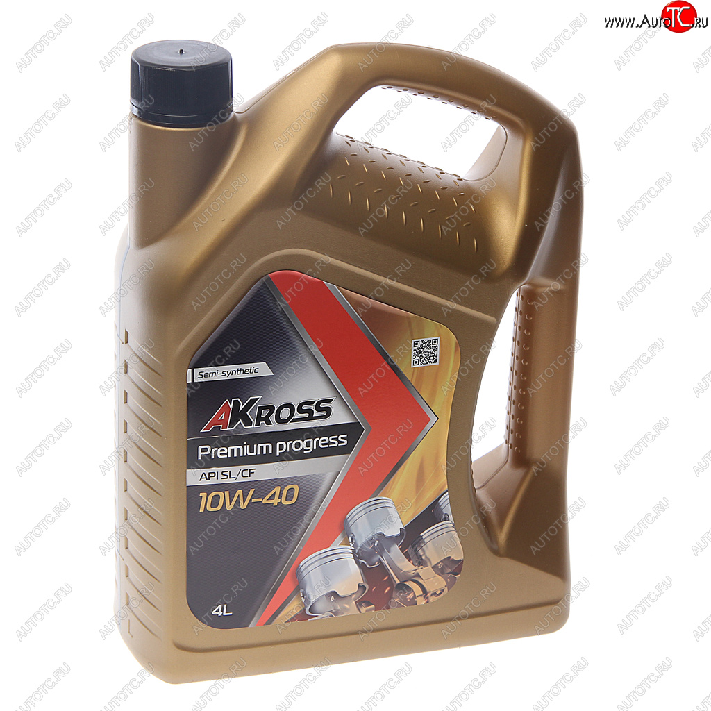1 339 р. Масло моторное PREMIUM PROGRESS SLCF 10W-40 псинт.4л AKROSS AKROSS aks0002mos  с доставкой в г. Керчь