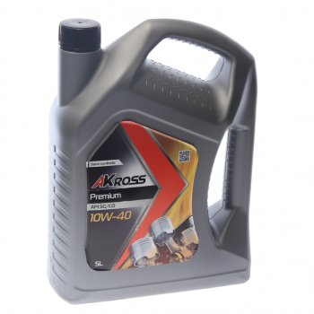 1 389 р. Масло моторное PREMIUM SG/CD 10W-40 п/синт.5л AKROSS AKROSS aks0008mos AKROSS aks0008mos  с доставкой в г. Керчь. Увеличить фотографию 1