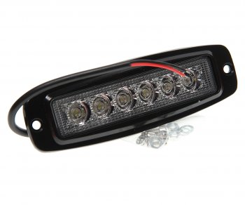 849 р. Фара рабочего света 185х60x35мм 18Вт 6LED врезная прямоугольная AIRLINE AIRLINE aled007  с доставкой в г. Керчь. Увеличить фотографию 1