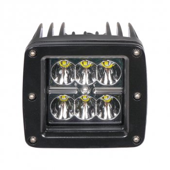 1 129 р. Фара рабочего света 82х75х75мм 18Вт 6LED (направленный свет) квадратная AIRLINE AIRLINE aled009  с доставкой в г. Керчь. Увеличить фотографию 5