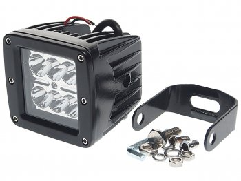 1 129 р. Фара рабочего света 82х75х75мм 18Вт 6LED (направленный свет) квадратная AIRLINE AIRLINE aled009  с доставкой в г. Керчь. Увеличить фотографию 1