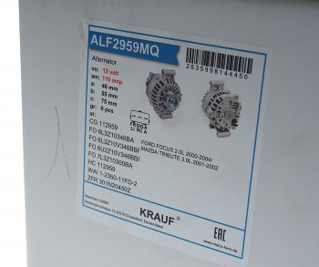 14 699 р. Генератор FORD Mondeo (00-) KRAUF KRAUF alf2959mq  с доставкой в г. Керчь. Увеличить фотографию 4