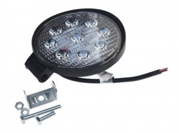 519 р. Фара рабочего света круглая 115x115x25мм 27Вт (9 светодиодов) IP67 Allroad LUMEN LUMEN alr27wrf  с доставкой в г. Керчь. Увеличить фотографию 1