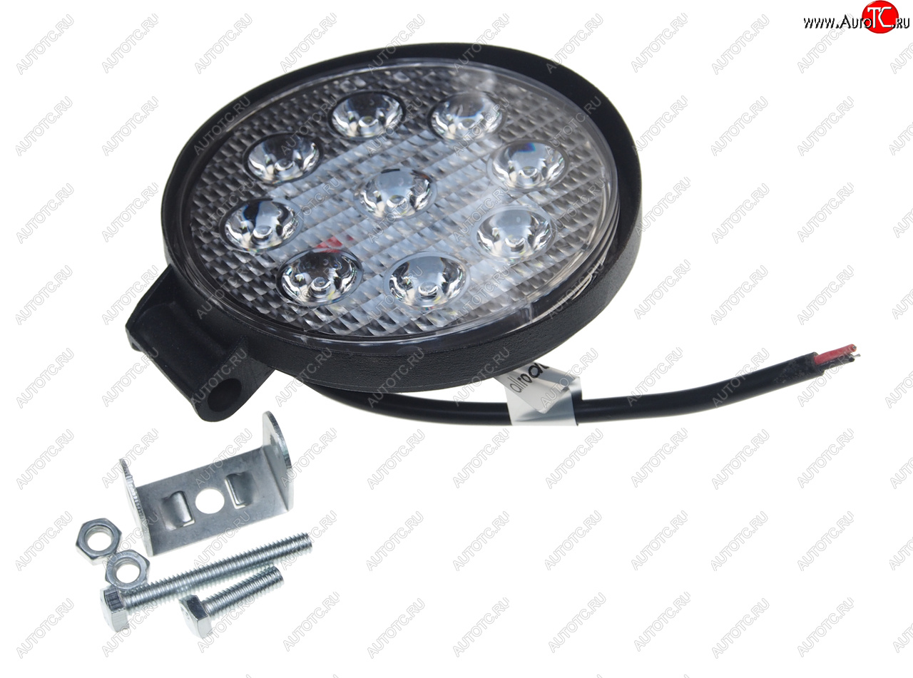 519 р. Фара рабочего света круглая 115x115x25мм 27Вт (9 светодиодов) IP67 Allroad LUMEN LUMEN alr27wrf  с доставкой в г. Керчь