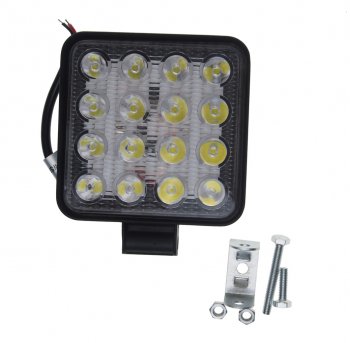 619 р. Фара рабочего света 105x105x17мм 48Вт (16 светодиодов) IP67 Allroad LUMEN LUMEN alr48wsf  с доставкой в г. Керчь. Увеличить фотографию 2