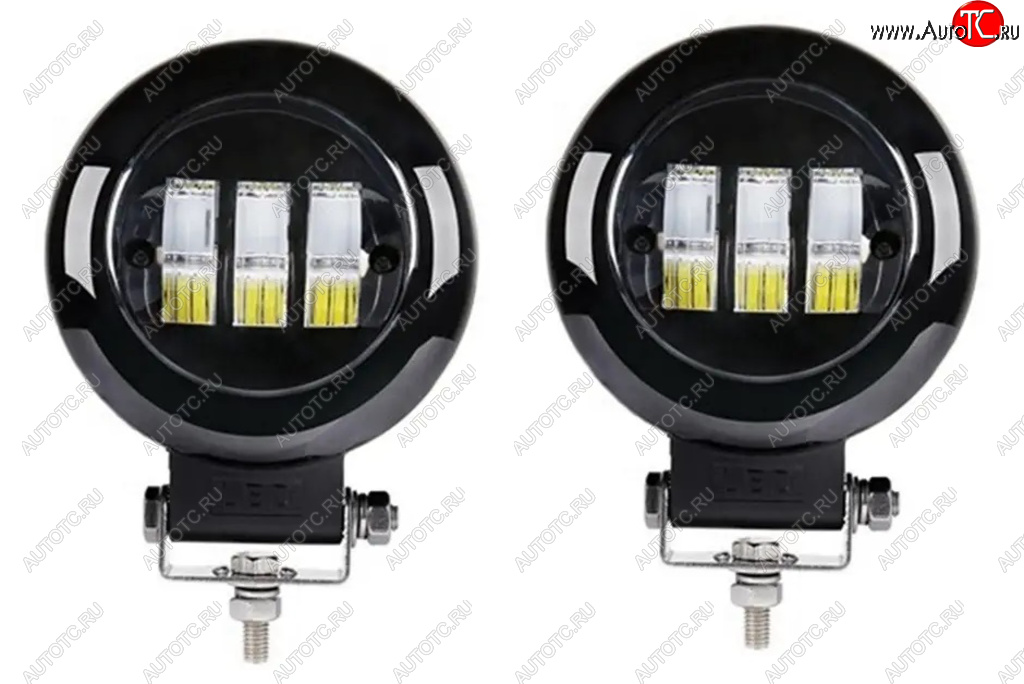 2 889 р. Фара рабочего света 74x65x55мм 30Вт (к-т 2шт.) IP67 Allroad LUMEN LUMEN alr-af30we  с доставкой в г. Керчь