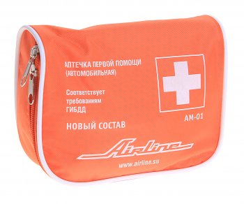 729 р. Аптечка автомобильная ГОСТ AIRLINE AIRLINE am-01  с доставкой в г. Керчь. Увеличить фотографию 1
