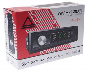 1 969 р. Магнитола автомобильная 1DIN AURA AURA amh-120g AURA amh-120g  с доставкой в г. Керчь. Увеличить фотографию 4