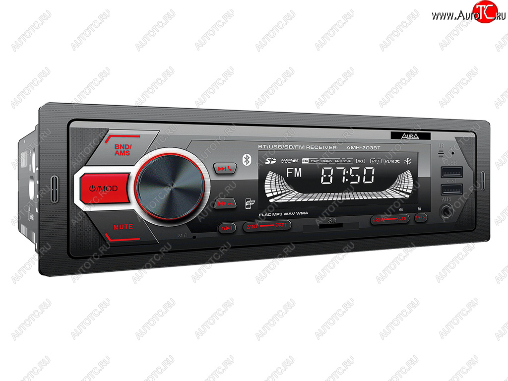 2 299 р. Магнитола автомобильная 1DIN AURA AURA amh-203bt  с доставкой в г. Керчь