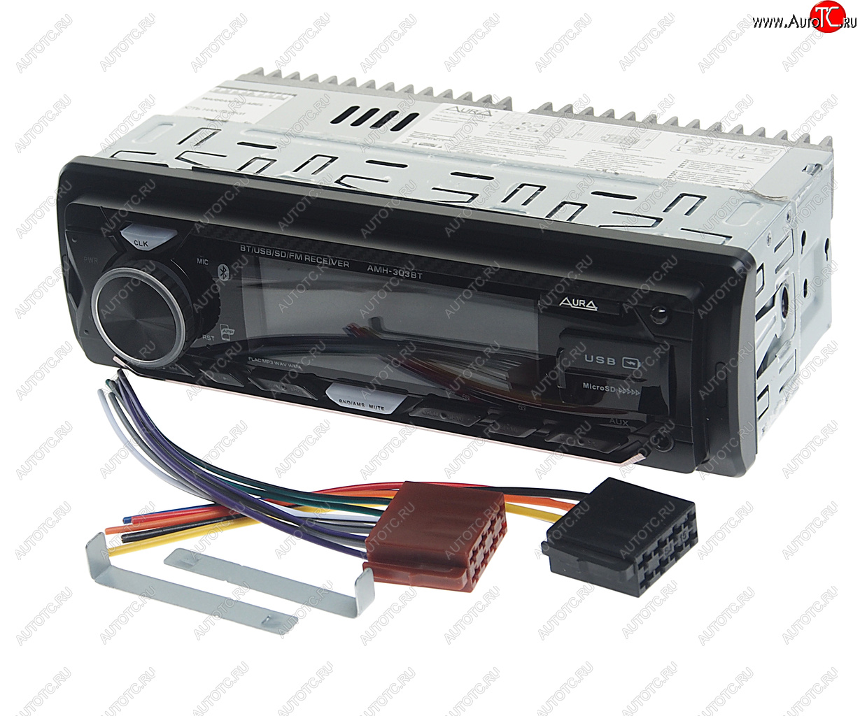 2 789 р. Магнитола автомобильная 1DIN AURA AURA amh-303bt AURA amh-303bt  с доставкой в г. Керчь